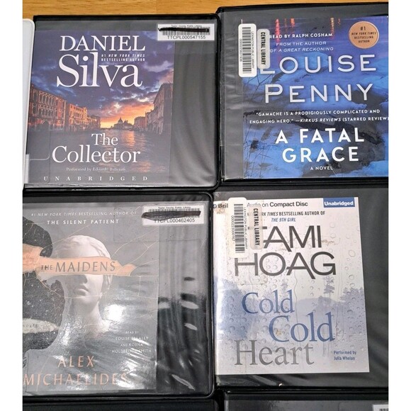 Thriller Mixed Lot of 15 Audiobooks on CD Robert Crais Alex Kava Brad Thor etc - Picture 3 of 13